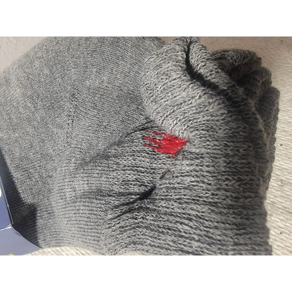 Polo Ralph Lauren MEN 6-Pack‎ Socks GRAY QUARTER Classic Sport Half Cushion Sole